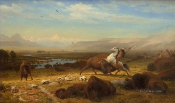 Albert Bierstadt Painting - The Last of the Buffalo Albert Bierstadt